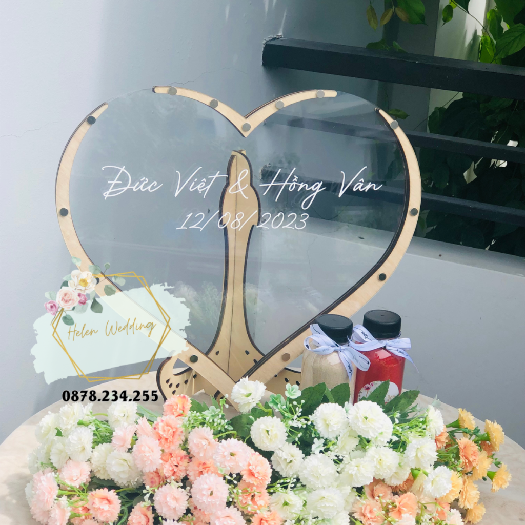 5. Tham Khảo Nhiều Ý Tưởng Trang Trí Đám Cưới Với Tranh Rót Cát - ảnh 4
