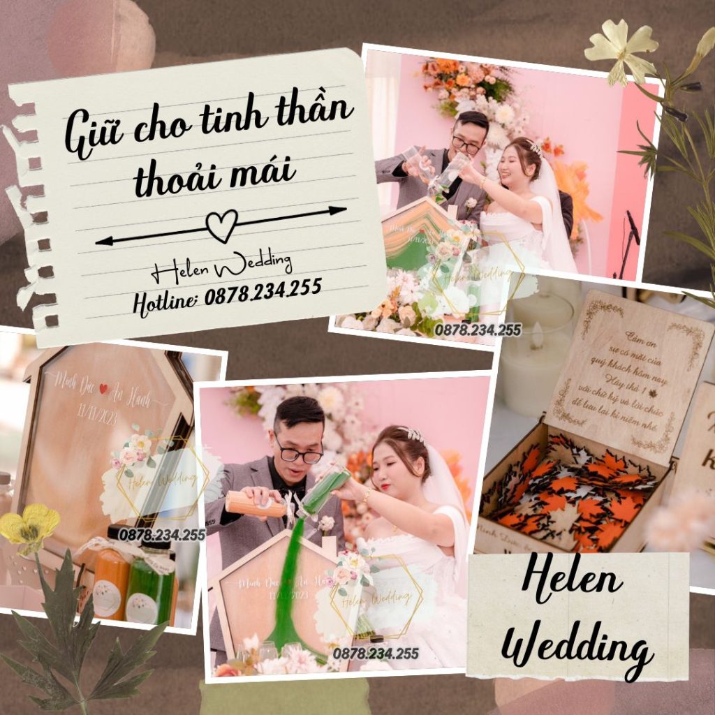 trước đám cưới, hãy tận hưởng và giữ cho tâm trạng thoải mái