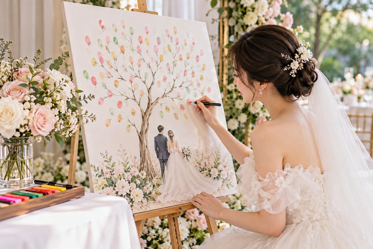 Ảnh minh hoạ: Đặt tranh ký tên đám cưới theo yêu cầu: 7 tiêu chí