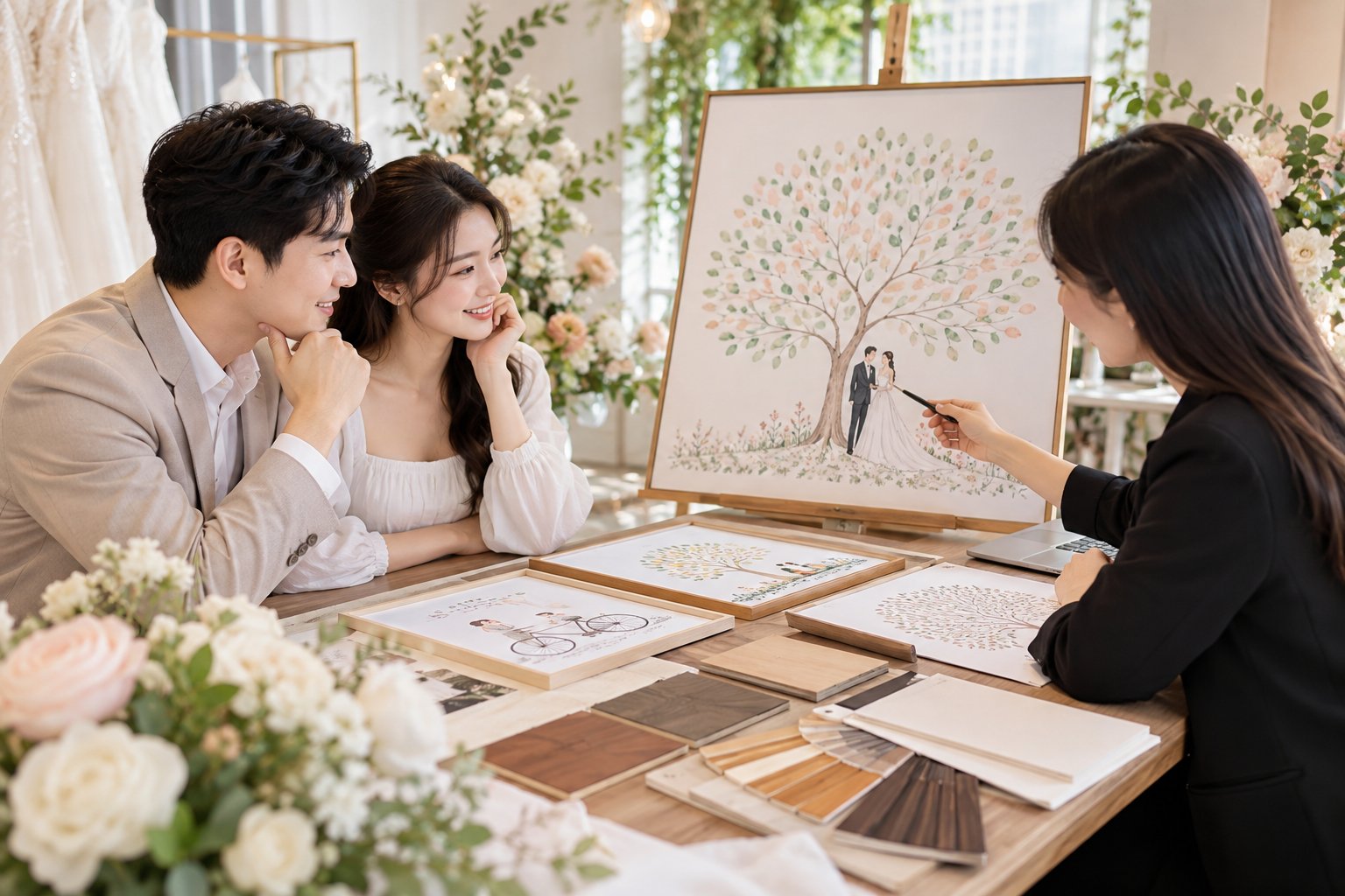 Ảnh minh hoạ: Đặt tranh ký tên đám cưới theo yêu cầu: 7 tiêu chí