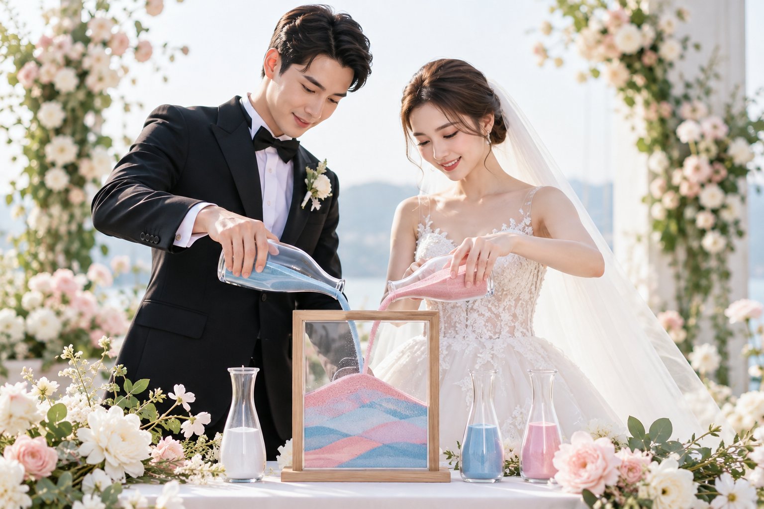 Ảnh minh hoạ: Chuẩn bị nghi thức rót cát: Checklist tránh sai sót